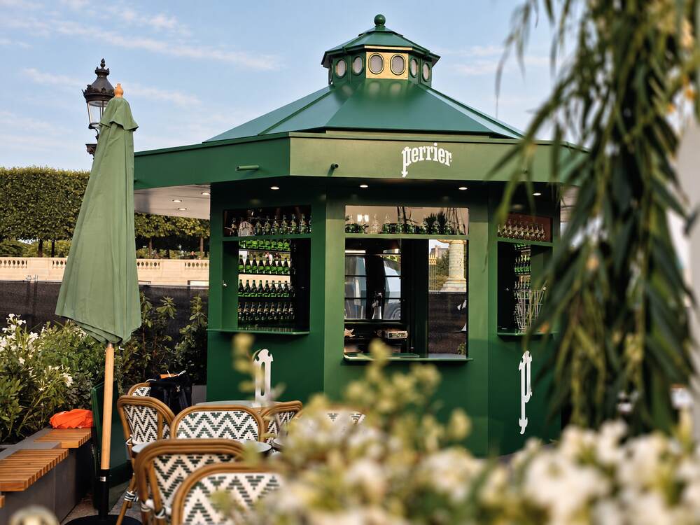 Kiosque Perrier en terrasse